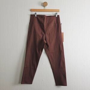 NEW Girlfriend Collective 7/8 High Rise Compressive Leggings Brown XLarge